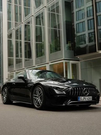 Black roadster